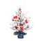 Glitzhome® 20" Patriotic America Berry Table Tree